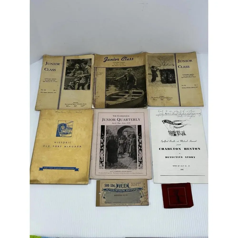 VINTAGE MIXED‎ EPHEMERA PAPER LOT JUNK BOOKLETS PRESIDENTIAL BOOKS